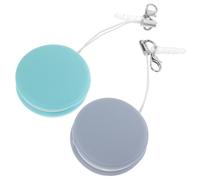 MALUGOGO 2 piezas pequeñas de limpieza de pantalla de teléfono móvil con varios colores de silicona PP aleación de aluminio plástico adecuado para viajes al aire libre