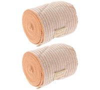 MALUGOGO 2 rollos para muñeca y rodilla, cómodas envolturas de compresión de algodón antiadherentes al vello corporal, adecuadas para vendajes y protección deportiva