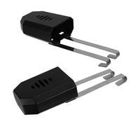 MALUGOGO 2 soportes para tabletas colgantes de acero inoxidable y ABS, ahorro de espacio, protección mejorada, organizador de tanque de inodoro para baño, gancho de suspensión