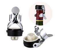 MALUGOGO 2 tapones de acero inoxidable con bomba de presión integrada para sellar botellas de vidrio, para vino espumoso y cava, tamaño 4,9 x 6,5 cm