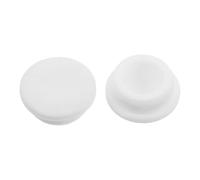 MALUGOGO 2 tapones de goma blanca para orificio de drenaje del congelador del pecho, evita fugas de agua, compatibilidad universal, forma redonda, repuesto de tapón de drenaje del congelador