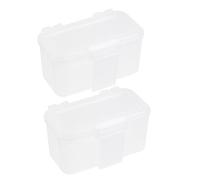MALUGOGO 2 Unidades Caja de Cría Plástico Blanco Ligero y Transpirable, Adecuado para Almacenar y Criar Insectos Pequeños para Lombrices de Tierra y Gusanos de Sangre