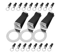 MALUGOGO 20 clips de ventilación de aire de metal para salida de coche, clips de perfume de ángulo ajustable, color negro, uso versátil para coche y hogar