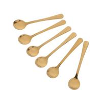 MALUGOGO 20 Cucharas Pequeñas de Especias de Acero Inoxidable Dorado para Sal y Condimentos, Medición Precisa y Fácil de Limpiar, Adecuado para Preparar Comidas