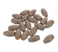 MALUGOGO 20 Piezas de Repuestos para Herrajes de Cortinas de Madera Forma de Oliva, Agarre Cómodo y Compatibilidad Versátil para Hogares y Reemplazo de Persianas