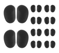 MALUGOGO 20 Unidades Almohadillas Nasales Protector Nasal de Silicona Antideslizantes Cómodo y Duradero para Gafas de Sol y Monturas Miopes para Puente de Gafas