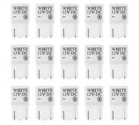 MALUGOGO 20 Unidades Bombilla LED White de 12 V para Botones de Máquinas Recreativas Base de Cuña, Instalación Sencilla y Creación de Ambiente Vívido para Arcade de Muñecas