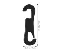 MALUGOGO 200 Ganchos Abs para Cojines de Asiento de Coche, S Tipo Doble Gancho, 3,5 Cm de Largo, Accesorios Prácticos para Fundas de Asientos de Vehículos, Fijación Segura para Interiores