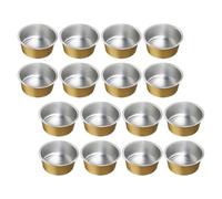 MALUGOGO 25 cuencos para derretir cera hechos de papel de aluminio resistente con gran capacidad, no se deforma fácilmente, para uso doméstico y de salón en depilación y cuidado de belleza