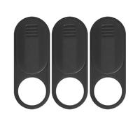 MALUGOGO 3 cubiertas de cámara web ultrafinas para bloqueo de privacidad de lente de cabina modelo 3/Y, protector decorativo negro de cubierta de cabina
