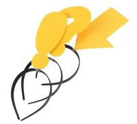 MALUGOGO 3 diademas divertidas para el pelo, diseño de flecha, exclamación, signo de interrogación, formas únicas, versátiles para temas, fáciles de llevar, accesorios de fiesta