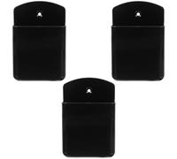 MALUGOGO 3 soportes de pared organizadores de control remoto, sin taladro, de plástico, con superficie lisa que evita pérdidas para la sala de estar detrás del sofá