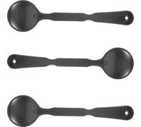 MALUGOGO 3 varillas de prueba de oclusión ocular de plástico negro para detección de visión, fundas reutilizables de prueba de vista de mano con mango ancho para examen visual profesional