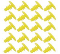 MALUGOGO 300 Unidades Clip de Retención de Plástico para Automóvil, Seguro y Compatible, para Reparaciones de Burletes y Parachoques, Color Amarillo, Material Pp