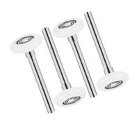 MALUGOGO 4 Rodillos de Nailon para Puerta de Garaje, Silenciosos y Resistentes al Desgaste, con Vástago de Acero al Carbono, Piezas de Repuesto para Puertas Correderas, Compatibles