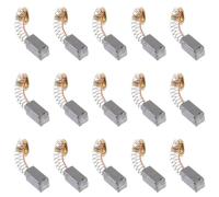 MALUGOGO 40 cepillos de motor de carbono de tamaño grande de 6,5 x 7,5 x 12,5 mm de repuesto para taladro eléctrico, amoladora angular, martillo giratorio, accesorios de herramientas eléctricas