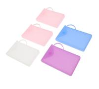 MALUGOGO 5 bolsas de silicona para guardar máscaras, impermeables, resistentes al frío, organizador portátil para uso diario, fácil de transportar y almacenar donde quiera que vayas, color aleatorio