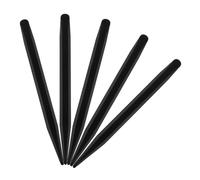 MALUGOGO 5 lápices capacitivos de plástico negro para pizarra blanca interactiva con puntas de doble cabeza, alta sensibilidad y sin retraso, adecuados para reuniones y presentaciones remotas, para