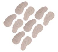 MALUGOGO 5 pares de insertos antideslizantes de piel de cerdo para amortiguación de pies y alivio de molestias, adecuados para hombres y mujeres, tipo de zapatos que tienen plantillas, almohadillas