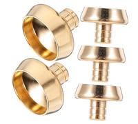 MALUGOGO 5 Soportes de latón para Quemador de Incienso de reflujo, Soportes de Incienso compactos de Metal para Conos y bastidores de incensario portátiles para el hogar, Yoga, Oficina