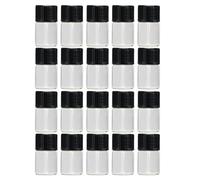 MALUGOGO 50 botellas de aceite esencial recargables de vidrio para viajes y viajes de negocios, botellas ligeras y portátiles para cosméticos con capacidad de 2 ml para champú y uso manual