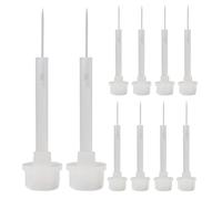 MALUGOGO 50 Pinceles Reemplazables para Decoración de Uñas, Cabezal y Duradero, Pinceles de Línea Fina para Diseño Preciso, Juego de 50 Unidades para Arte y Detallado de Uñas