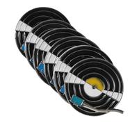MALUGOGO 6 broches de insignia esmaltada de música, pines de disco de vinilo, revestimiento de metal esmaltado, ligero, cómodo de llevar para los amantes de la música, trajes diarios