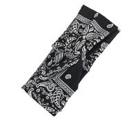 MALUGOGO 6 diademas bohemias elásticas para el pelo para mujer, material de algodón, estilo simple, único, accesorio deportivo de fútbol para sostener y mantener en su lugar, color aleatorio