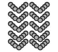 MALUGOGO 6 hojas de marcadores magnéticos negros para escaneo 3D, material plástico ligero con fijación magnética segura, para ingeniería inversa y arqueología de campo