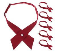 MALUGOGO 6 pajaritas ajustables para hombre, color burdeos, suaves, uniformes escolares japoneses, accesorios para cosplay, negocios, hospitalidad y graduación