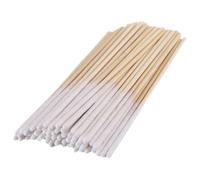 MALUGOGO 60 Hisopos de Algodón para Maquillaje Mango de Bambú, No Se Deshilan, Accesorio de Belleza para Limpieza de Zonas Difíciles Hogar