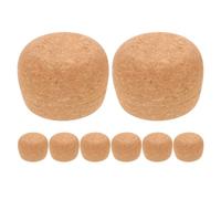 MALUGOGO 8 tapones de corcho de vino de madera, acabado suave, fácil reemplazo para botellas de vidrio, tapas de tarros de conservas y pequeñas jarras para viajes y lugares comerciales
