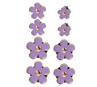 MALUGOGO 8piezas Clip de Perfume para Salida de Aire Forma de Flor Cinco Pétalos Decoración Elegante para Interior de Coche Aroma Duradero para Mujeres