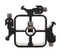 MALUGOGO Abrazadera expansora de zapata caliente con tres interfaces de zapata caliente, soporte de flash de aleación para accesorios resistentes y estables, adecuado para grabación de video y