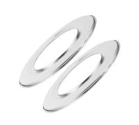 MALUGOGO Adaptador de Anillo de Vapor de Acero Inoxidable para Dim Sum y Dumplings, Soporte Redondo 2piezas que Preserva Sabor y Nutrientes para Cocina Diaria
