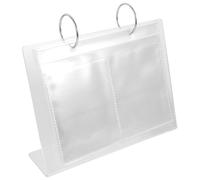 MALUGOGO Álbum de soporte de calcomanías para uñas para almacenamiento de pegatinas, 19,5 x 15,7 x 5,5 cm, exhibición acrílica individual, fácil de llevar, mano de obra ligera, simple y generosa para