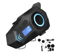 MALUGOGO Auriculares de 800mah Inalámbricos Casco Motocicleta para al con Chip Profesional Batería Resistentes Agua y Ideales para Viajes Largos y Desplazamientos Diarios