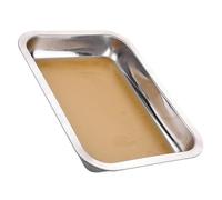 MALUGOGO Bandeja de Disección de Acero Inoxidable, Placa de Metal para Laboratorio, Bandeja Organizadora Ligera y Portátil para Uso en Experimentos y Entornos Educativos