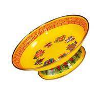 MALUGOGO Bandeja Decorativa para Ofrendas Budistas Plato de Tributo para Templo Soporte para Frutas Material Duradero Compacto para Decoración Hogar y Templos