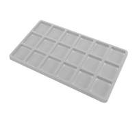 MALUGOGO Bandeja para Joyas Fácil de Usar Compartimentos de Plástico Organizador de Anillos para Guardar y Encontrar Joyas en Cajones o Tocadores