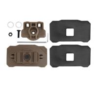 MALUGOGO Base universal para luz de casco para cascos rápidos, soporte de plástico para faros delanteros y fácil de instalar, adecuado para uso al aire libre y táctico