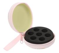 MALUGOGO Bolsa de almacenamiento para botellas de aceite esencial de 5 x 3 x 2 pulgadas, resistente al desgaste, a prueba de golpes, mano de obra fina, soporte para botellas de viaje para familiares y