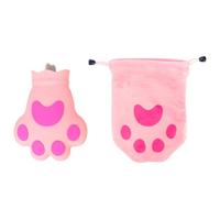 MALUGOGO Bolsa de hielo de silicona con forma de pata de gato, creativa y elástica, respetuosa con la piel, para el verano