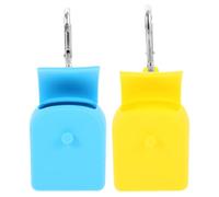 MALUGOGO Bolsa de Silicona con Gancho para Colgar para y Llaves Resistente y Portátil, 2 Piezas para Almacenamiento en Pared o Puerta