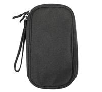 MALUGOGO Bolsa Organizadora de Cables Portátil de Tejido Negro Múltiples Capas para Accesorios Electrónicos y Auriculares, Fácil de Llevar en Gimnasios o Bolsos