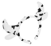 MALUGOGO Bonita diadema con orejas de vaca para mujer, material de tela cómodo con tiempo duradero, forma única de cuerno de vaca, para fiesta de cosplay y accesorios de vestir