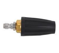 MALUGOGO Boquilla Material de Acero Inoxidable y Goma Conexión Rápida para Hidrolavadora Turbo Giratoria Adecuado para Limpieza Industrial de Superficies de Concreto y Ladrillo
