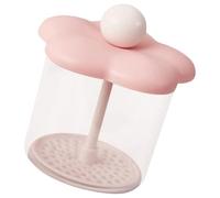 MALUGOGO Botella espumosa, botella burbujeante, fácil operación, ahorro, suministros de limpieza, material de polipropileno rosa, fabricante de espuma manual portátil para limpiador de manos y jabón