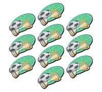 MALUGOGO Broche de Fútbol Esmaltado de Aleación 10piezas, Accesorio Deportivo Versátil y Resistente para Camisetas y Bufandas en Día de Partido