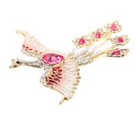 MALUGOGO Broche decorativo de moda con diseño de pájaro mítico para mujer, hecho de aleación de zinc con un diseño único y accesorio versátil para vacaciones u ocasiones